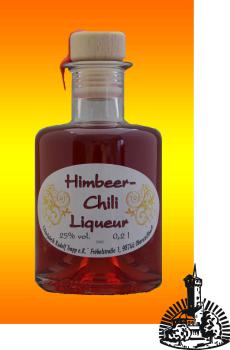 Himbeer-Chili-Likör, 25% vol.